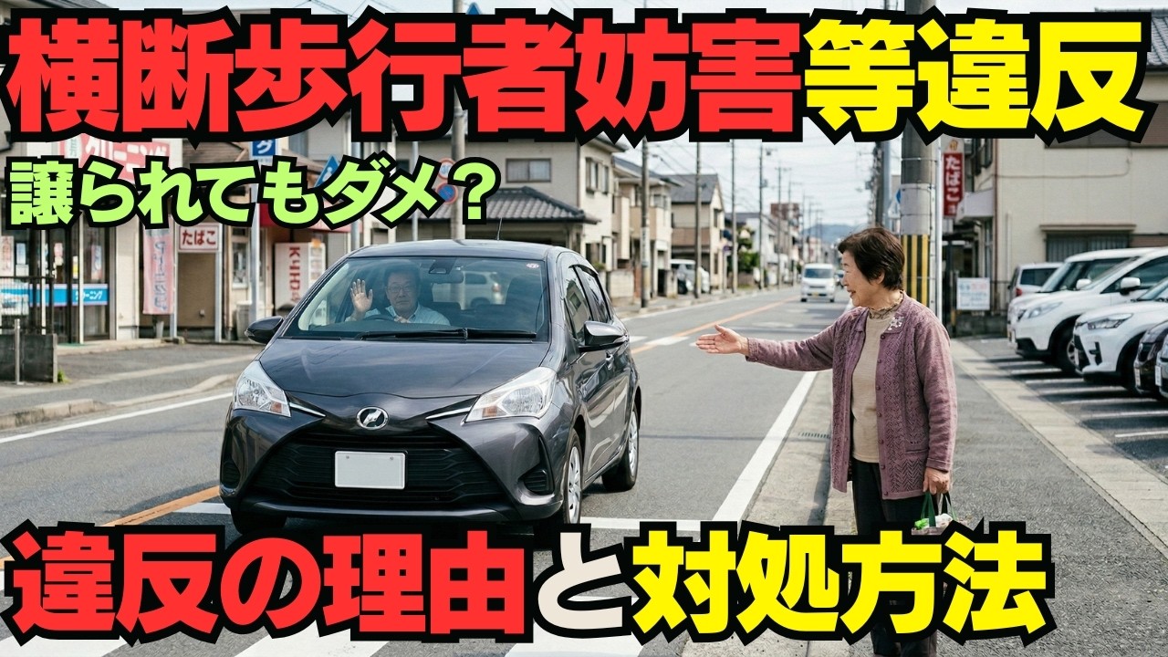 【千原ジュニアも激怒！？】横断歩道で「お先にどうぞ」と譲られて進むと違反になる本当の理由
