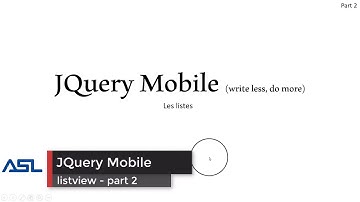 14- JQuery Mobile - listview part 2/3
