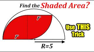 It's surprising that 95% of students miss this simple shortcut | Geometry trick