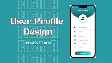 UI Design Challenge| Part 006 l Daily UI | User Profile Design  #figma #uichallenge #uidesign