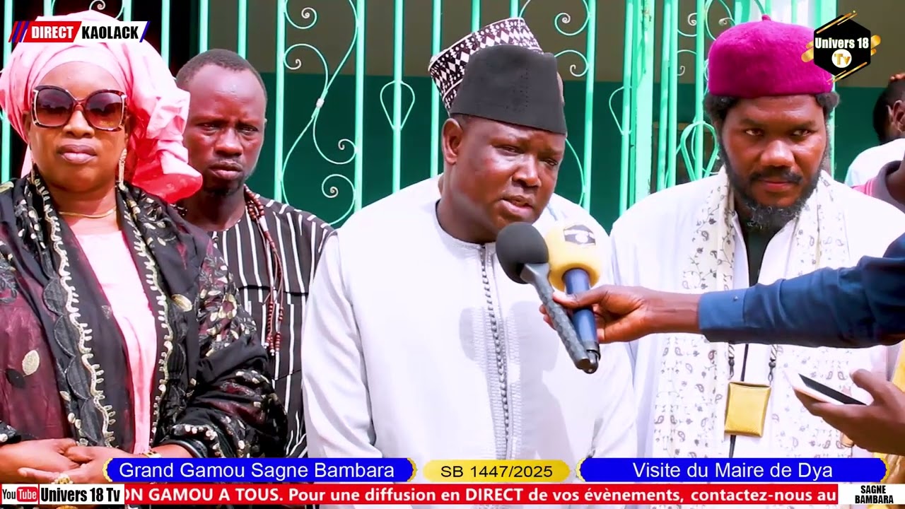 GRAND GAMOU SAGNE BAMBARA : Visite du Maire de Dya après du Khalif