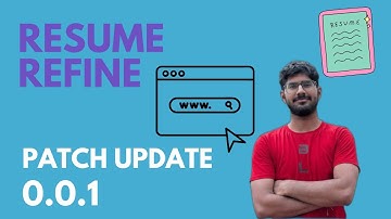 Resume Refine Patch Update 0.0.1