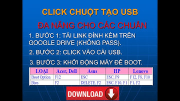 DOWNLOAD và tạo USB BOOT đa năng chuẩn MBR / chuẩn UEFI - GPT