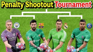 GK Haaland vs GK Messi vs GK Ronaldo vs GK Mbappé | Penalty Shootout Tournament【FC24】