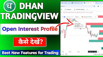 Dhan Tradingview Chart New Features *OI Profile* | Best Features for Trading Live demo