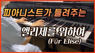 피아니스트가 연주하는 '엘리제를 위하여(Für Elise)'-베토벤(L.v.Beethoven) | 피아노 명곡 | 클래식 명곡