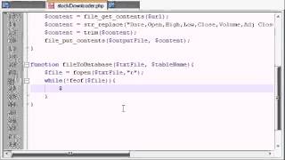 PHP Stock Market Analyzer   7   Text File to Database   YouTube