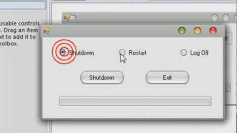 Microsoft Visual Basic 2008 Lesson 2 - Shutdown Menu & Progress Bar
