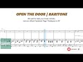 Open the door  baritone  vocal guide by bro genesis abalos