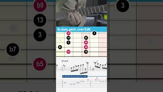 Dominant pentatonic over Altered chords #shorts