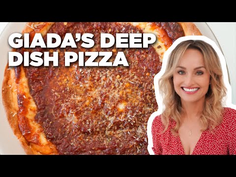How to Make Deep Dish Cheese Pizza with Giada De Laurentiis | Giada at Home | Food Network