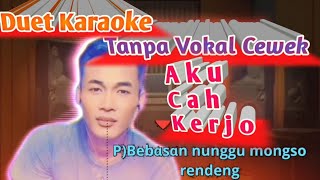 aku cah kerjo duet karaoke tanpa vokal cewek