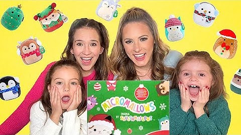 OPENING ALL THE WINDOWS OF OUR SQUISHMALLOW ADVENT CALENDAR 😱🎅🏻🧸 @agset211 @HallieOnStage114