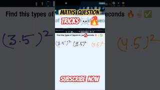Square Of Decimal Number Short Trick☠️🔥✅How To Find Square Of Decimal Number #shorts #youtubeshorts