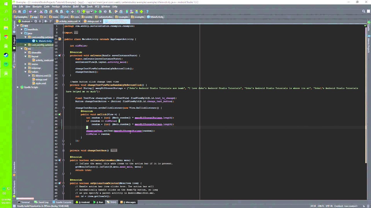 Tutustu 98+ imagen android studio change textview text