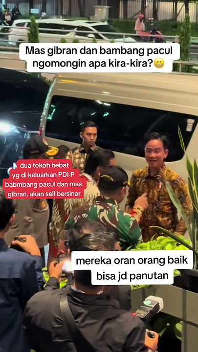 mas gibran di pertemuman lg dengn bambang pacul