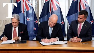 New Zealand's National Party signs coalition agreement