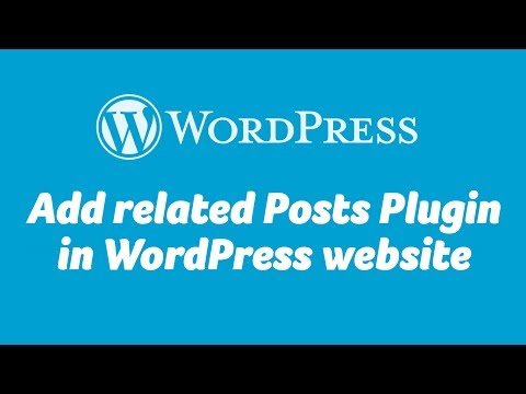 Add related Posts Plugin in WordPress website