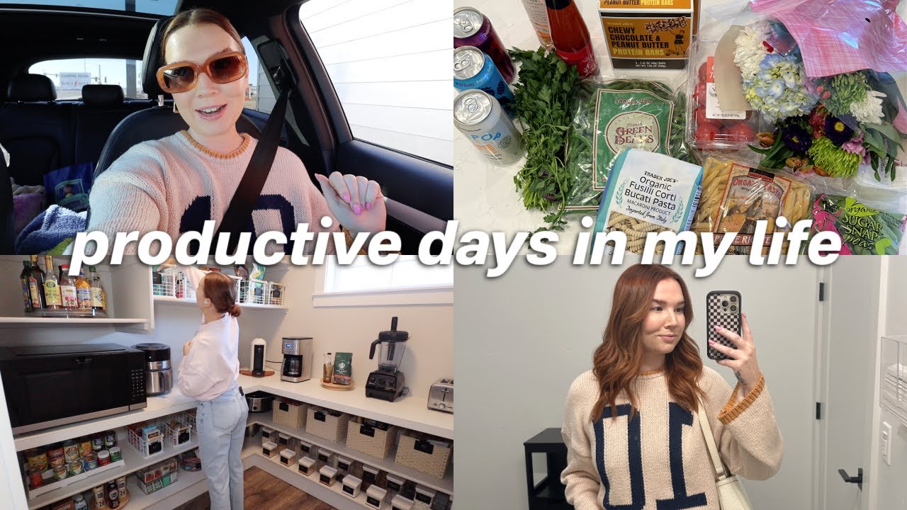VLOG | Prepping for a Productive Week, Meal Prepping, Groceries, Cleaning