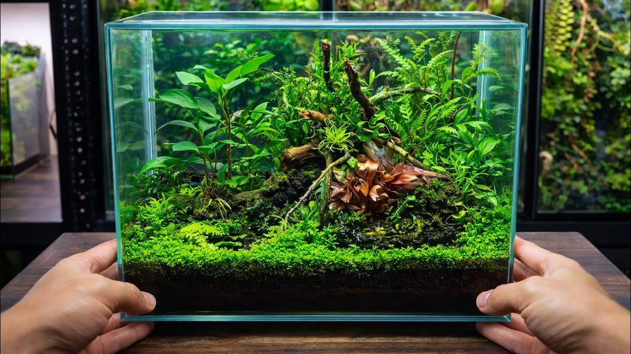 Creating a Stunning Mini Aquascape Aquarium 🌿 | Step-by-Step Nature Tank
