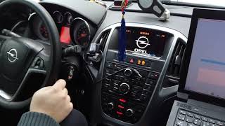 Прошивка нового ключа с помощью op-com на Opel Astra J