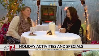 Huckleberry’s restaurant in Tryon, NC is offering igloo dining experiences