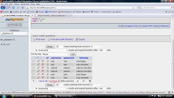 PHP Updating phpmyadmin Database | update mysQL Query