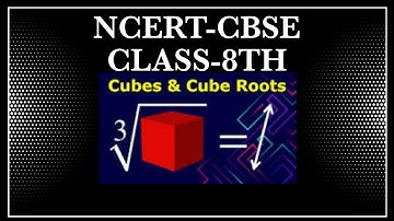 Cubes and cube roots|Class-8|mathematics|English medium|animated video lectures