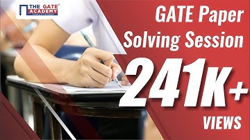 GATE Paper Solving Session for Maths and General Aptitude
