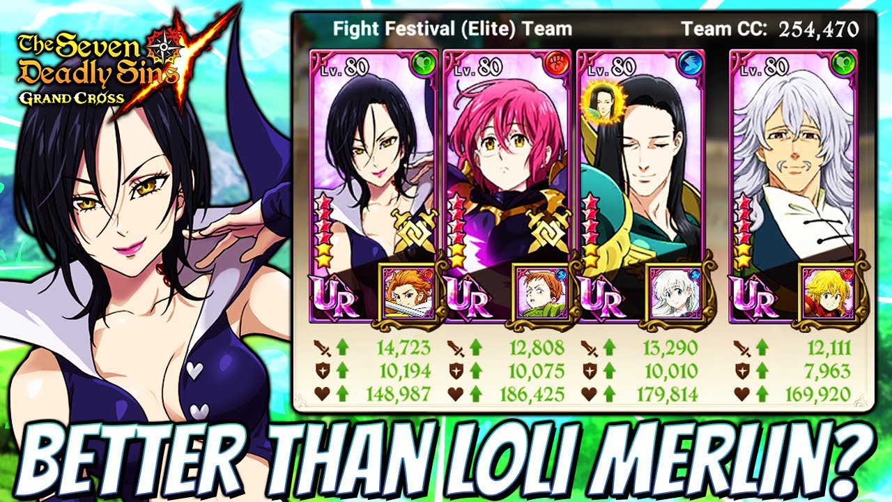 STRUGGLING TO WIN OLD GREEN MERLIN?! LOLI MERLIN SOON* (PvP Showcase) Seven Deadly Sins Grand Cross