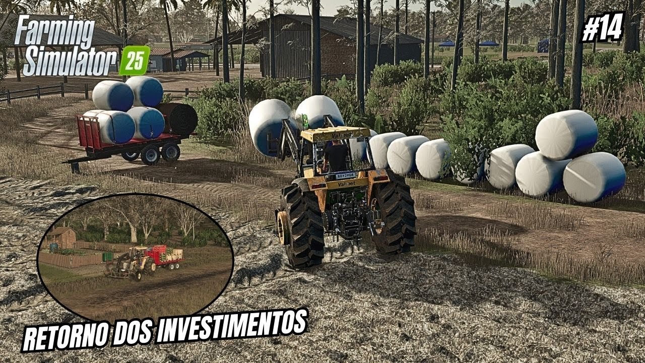 Carreguei a Silagem e os Primeiros Paletes da Horta | Herança do Vô | Farming Simulator 25 | Ep 14