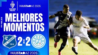 TAUBATÉ 2 X 2 OSASCO SPORTING | CAMPEONATO  PAULISTA SÉRIE A2 | 2ª RODADA | MELHORES MOMENTOS