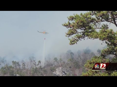 Crews battling wildfire on Sauratown Mountains