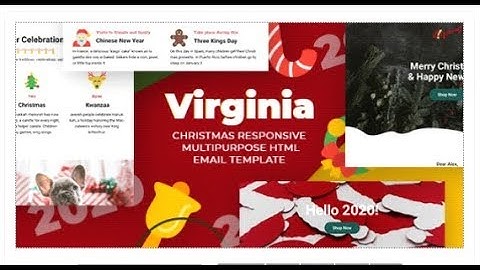 Responsive Christmas Email template + StampReady MailChimp &  | Themeforest Templates
