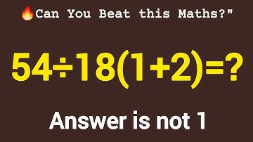 99% Get This Simple Math Question WRONG 😳 | Can You Solve It?#maths #pemdas 