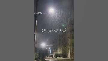 سورة الماعون|الشيخ ماهر المعيقلي|خاشعة|حالات واتس قران كريم|امطار ايدون اربد الاردن #rainy #rains