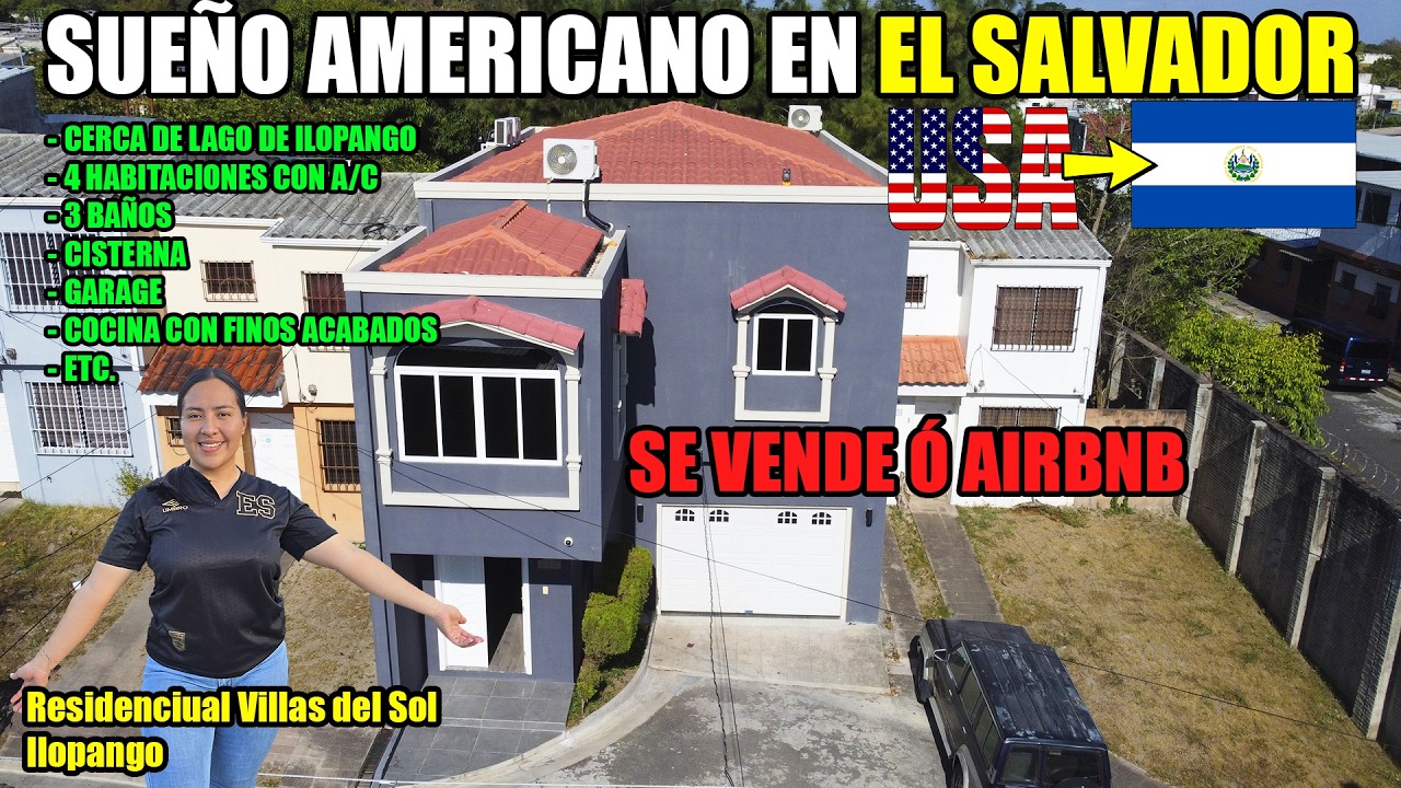 PRECIO DE UNA CASA DE LUJO EN EL SALVADOR 😍😱 CERCA DEL LAGO DE ILOPANGO😍