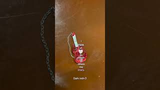 Dark red #fypシ #music thanks for they keychain eve