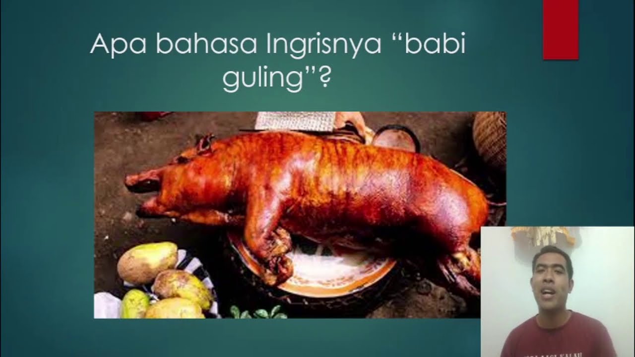 Apa bahasa Inggrisnya "babi guling"? - YouTube