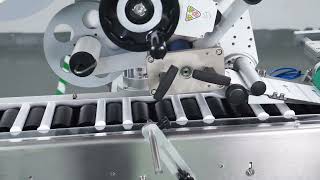 Automatic vial tube bottle cartridge horizontal type labeling machine