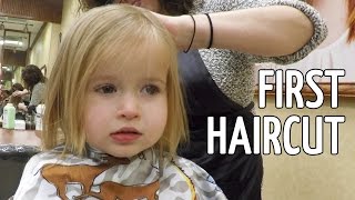 Halle's First Haircut!