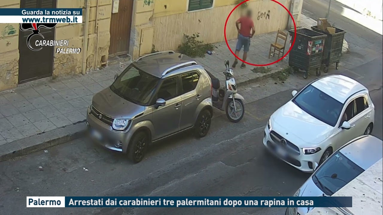 Palermo - Arrestati dai carabinieri tre palermitani dopo una rapina in casa