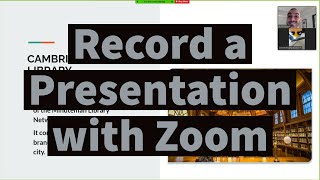 Record a Virtual Presentation with Zoom - One or More Presenters Powerpoint, Google Slides Profile