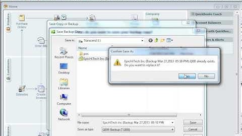 퀵북강좌 13: 퀵북 파일의 백업(Backup)과 복원(Restore)하기