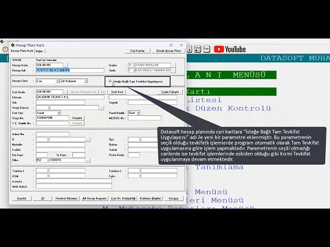 Datasoft Genel Muhasebe İsteğe Bağlı Tam Tevkifat ve Kısmi Tevkifat Uygulaması - Alış İşlemleri eğitim videosu önizlemesi