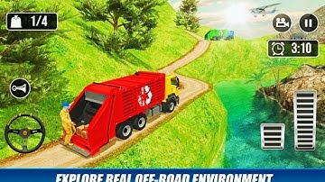 Offroad Garbage Truck Driving Game | Dump Truck Gameplay | Android IOS Gameplay