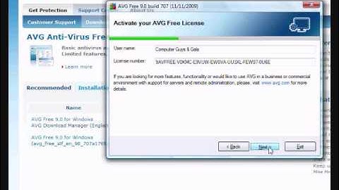 Installing AVG 9.0