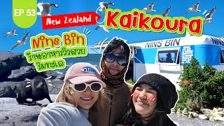 เที่ยวเมือง Kaikoura แวะ Nins Bin ร้านอาหารริมทะเล นกเยอะมากกก! : Lift the Camper in New Zealand