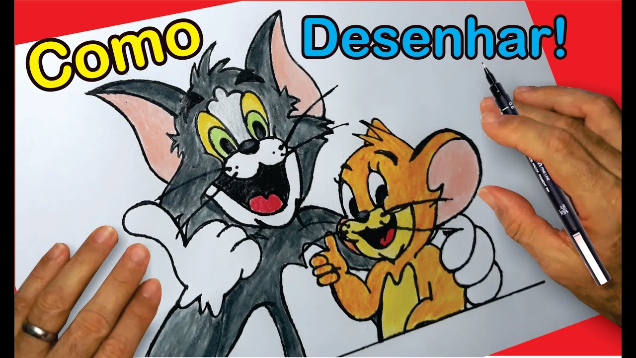 Como Desenhar o TOM E JERRY PASSO A PASSO - YouTube