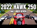 2022 hawk 250 daily rider review